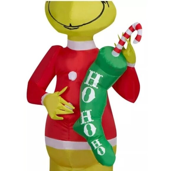 5.5 FT How The Grinch Stole Christmas LED Airblown Inflatable Gemmy Yard Decor - Picture 6 of 6